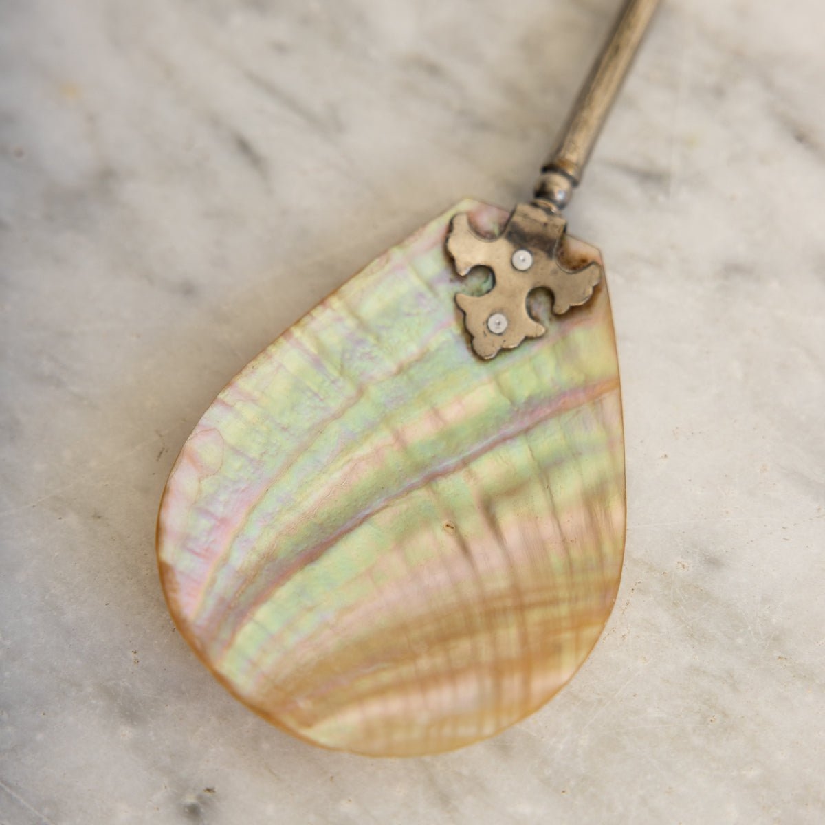 Vintage Abalone Spoon - elsie green - the french kitchen
