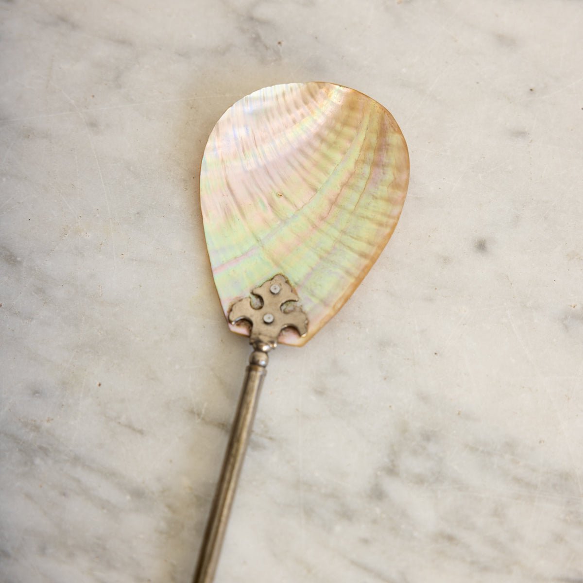 Vintage Abalone Spoon - elsie green - the french kitchen