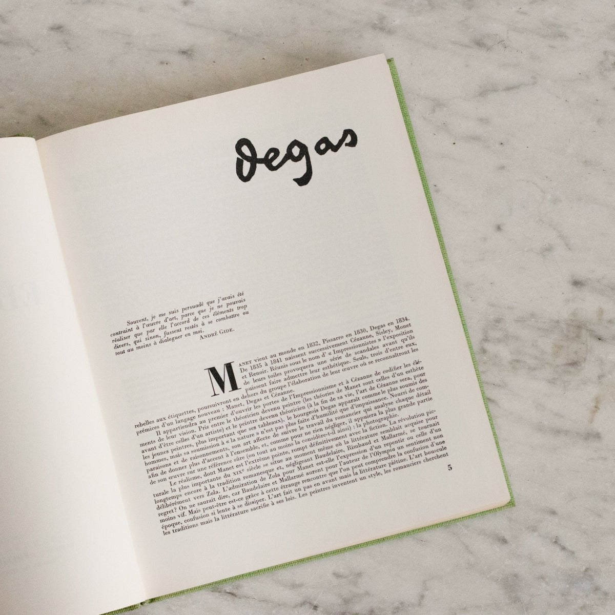 Vintage Art Book | Degas - elsie green - decor