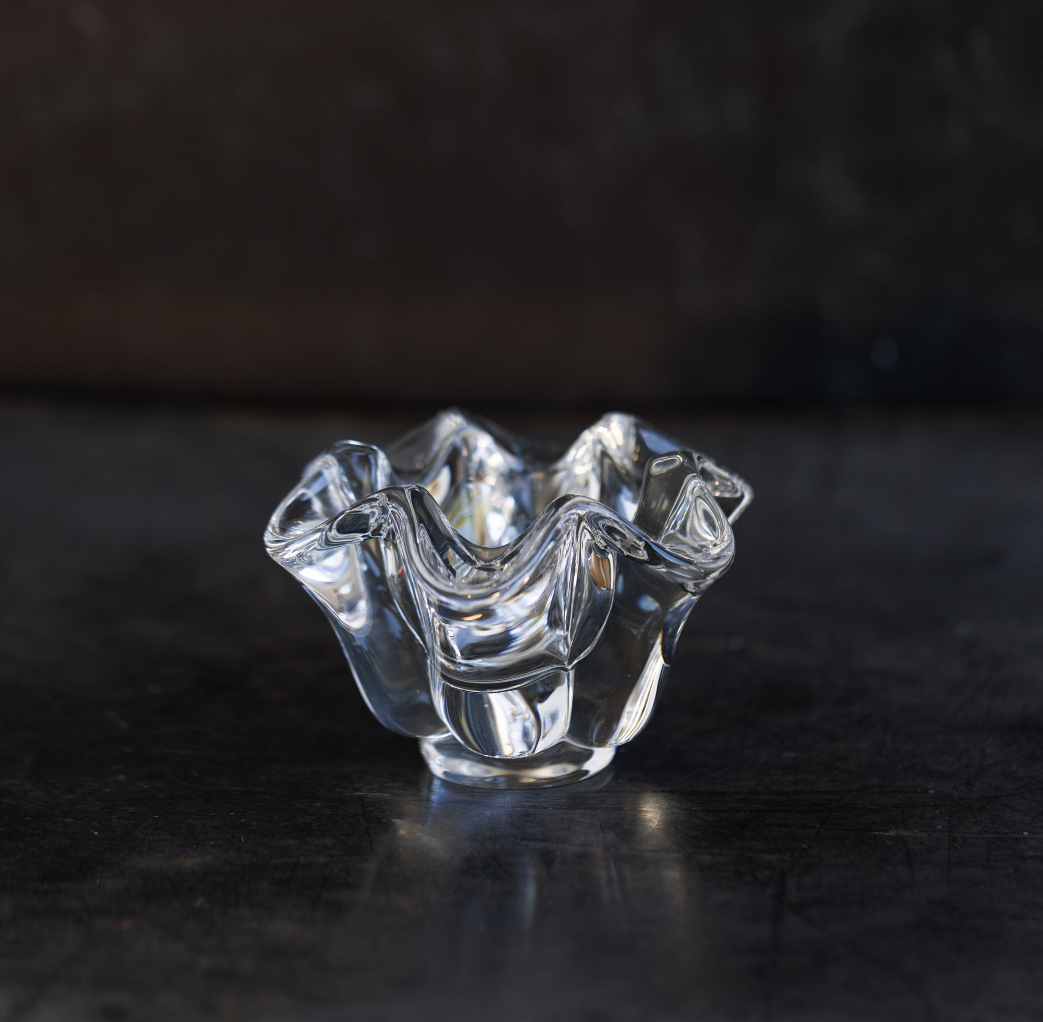Vintage Baccarat Crystal Coupe - elsie green - decor