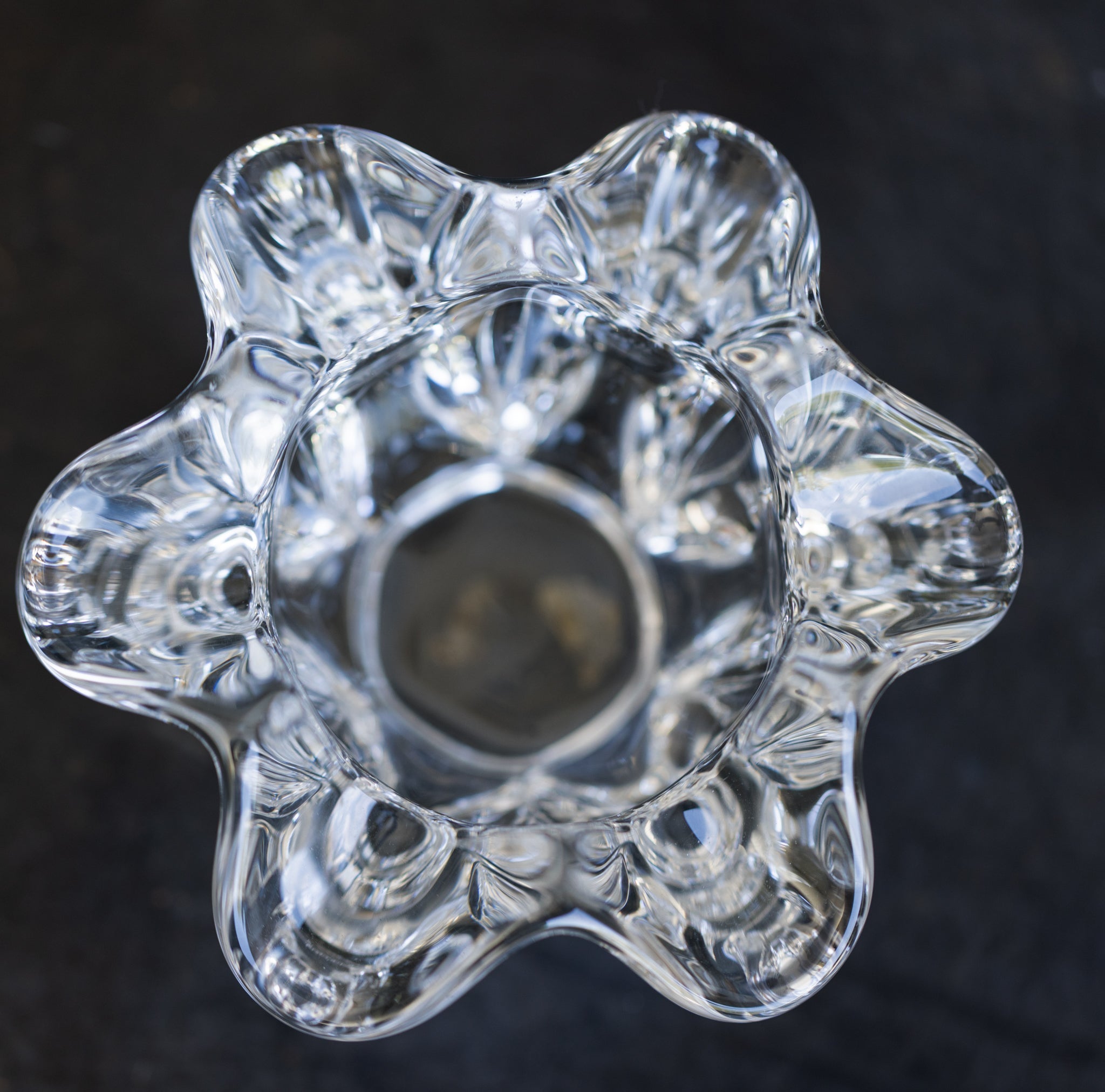 Vintage Baccarat Crystal Coupe - elsie green - decor