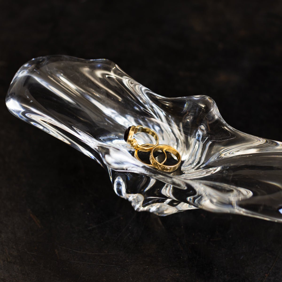 Vintage Baccarat Crystal Coupe - elsie green - decor