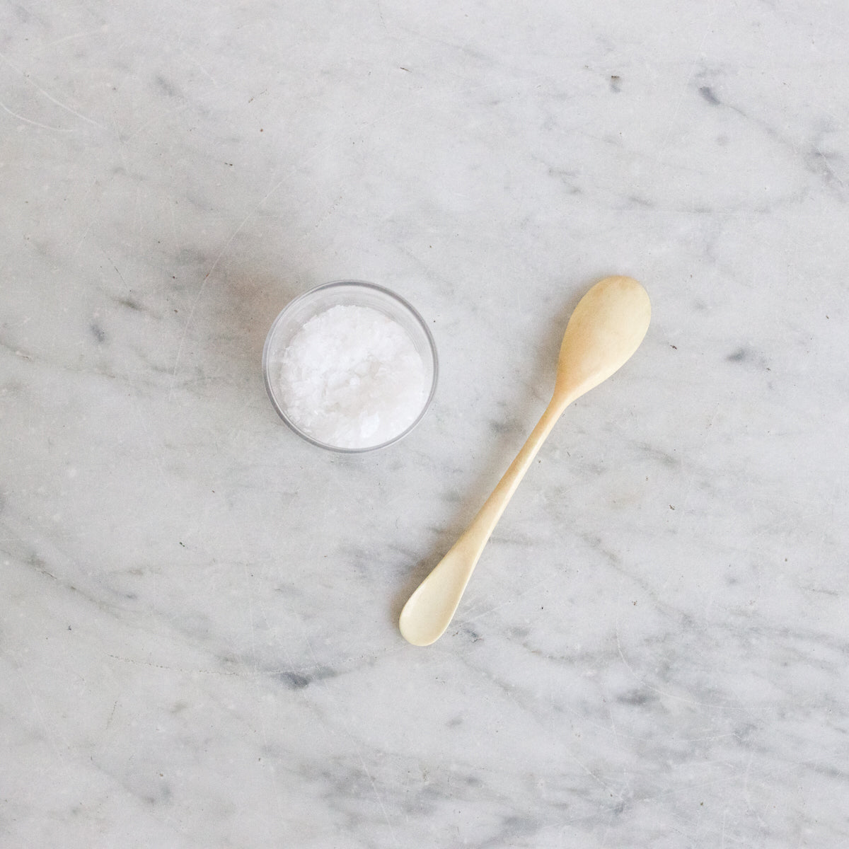 Vintage Baccarat Crystal Glass With Bone Spoon - elsie green - the french kitchen