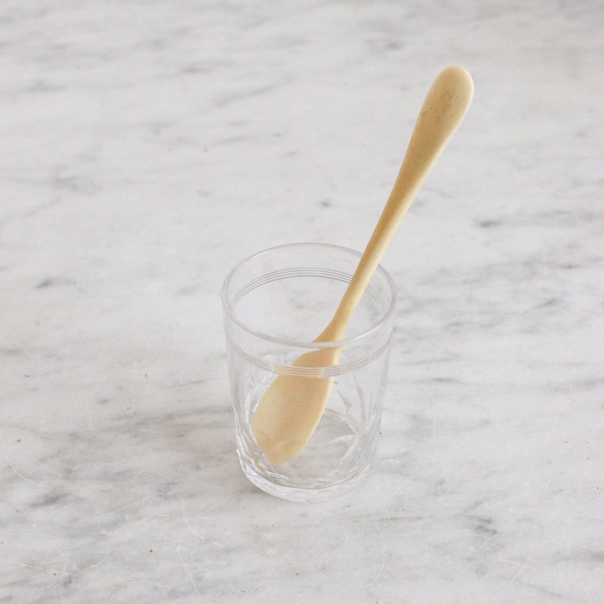 Vintage Baccarat Crystal Glass With Bone Spoon - elsie green - the french kitchen