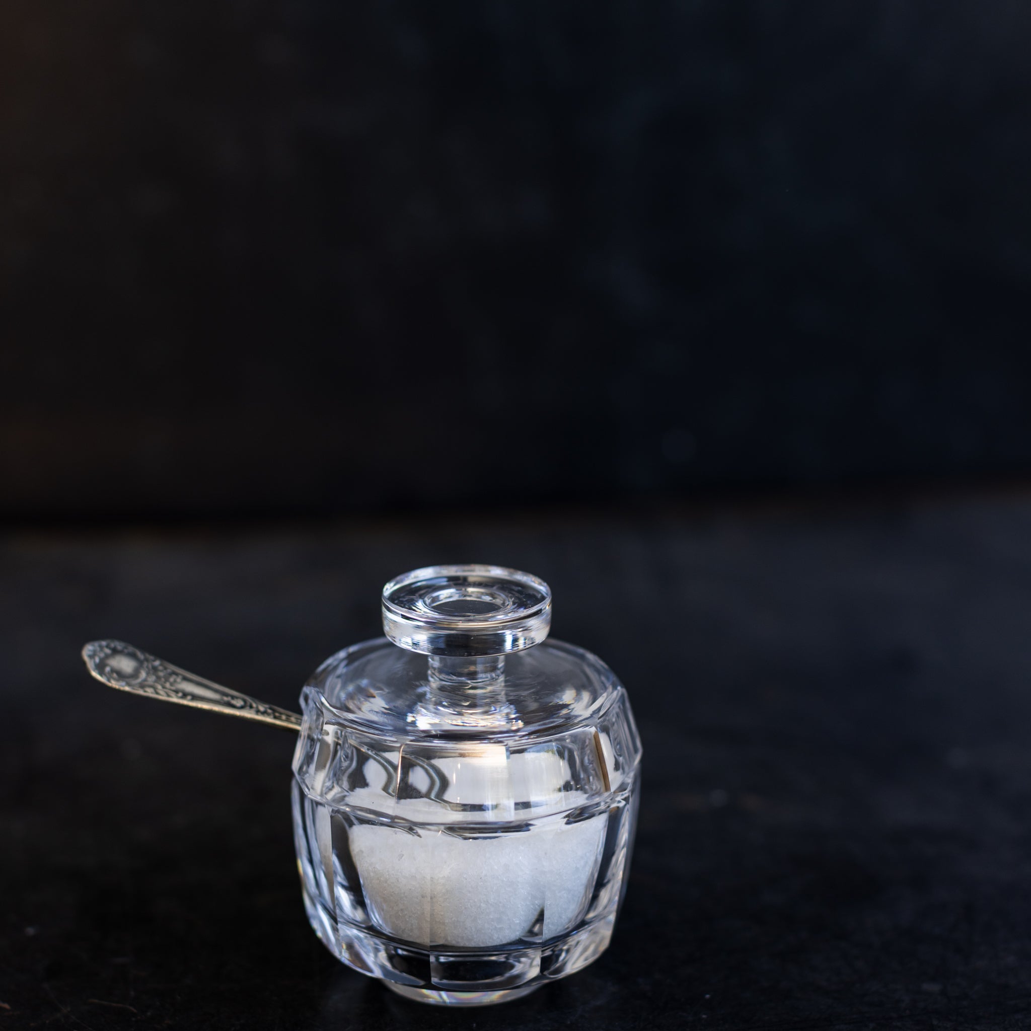 Vintage Baccarat Crystal Jam Jar - elsie green - Glassware .