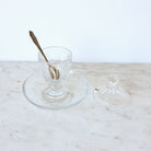 Vintage Baccarat Crystal Mustard Pot - elsie green - the french kitchen