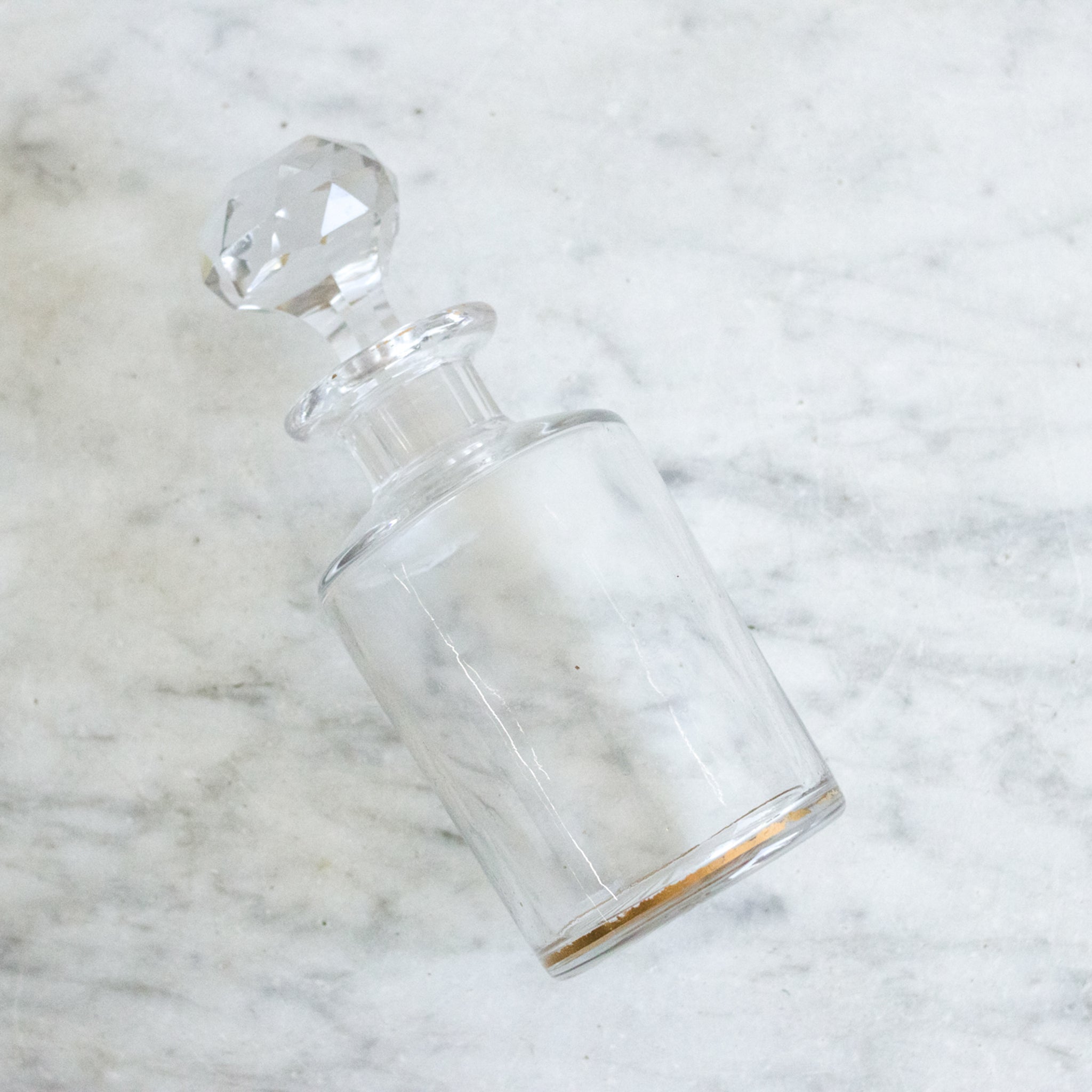 Vintage Baccarat Crystal Vanity Bottle - elsie green - decor