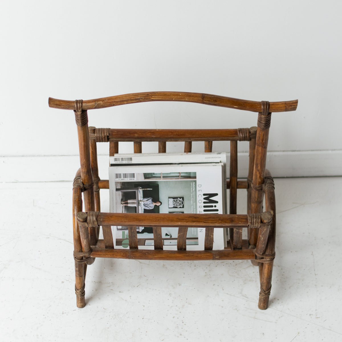 Vintage Bamboo Magazine Stand - elsie green - decor