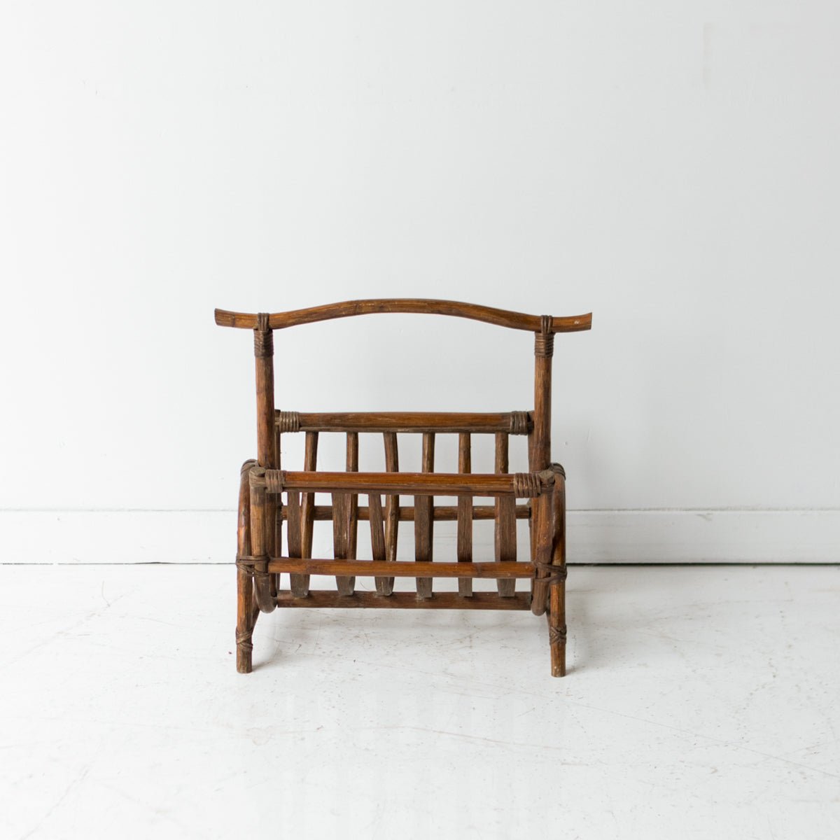 Vintage Bamboo Magazine Stand - elsie green - decor