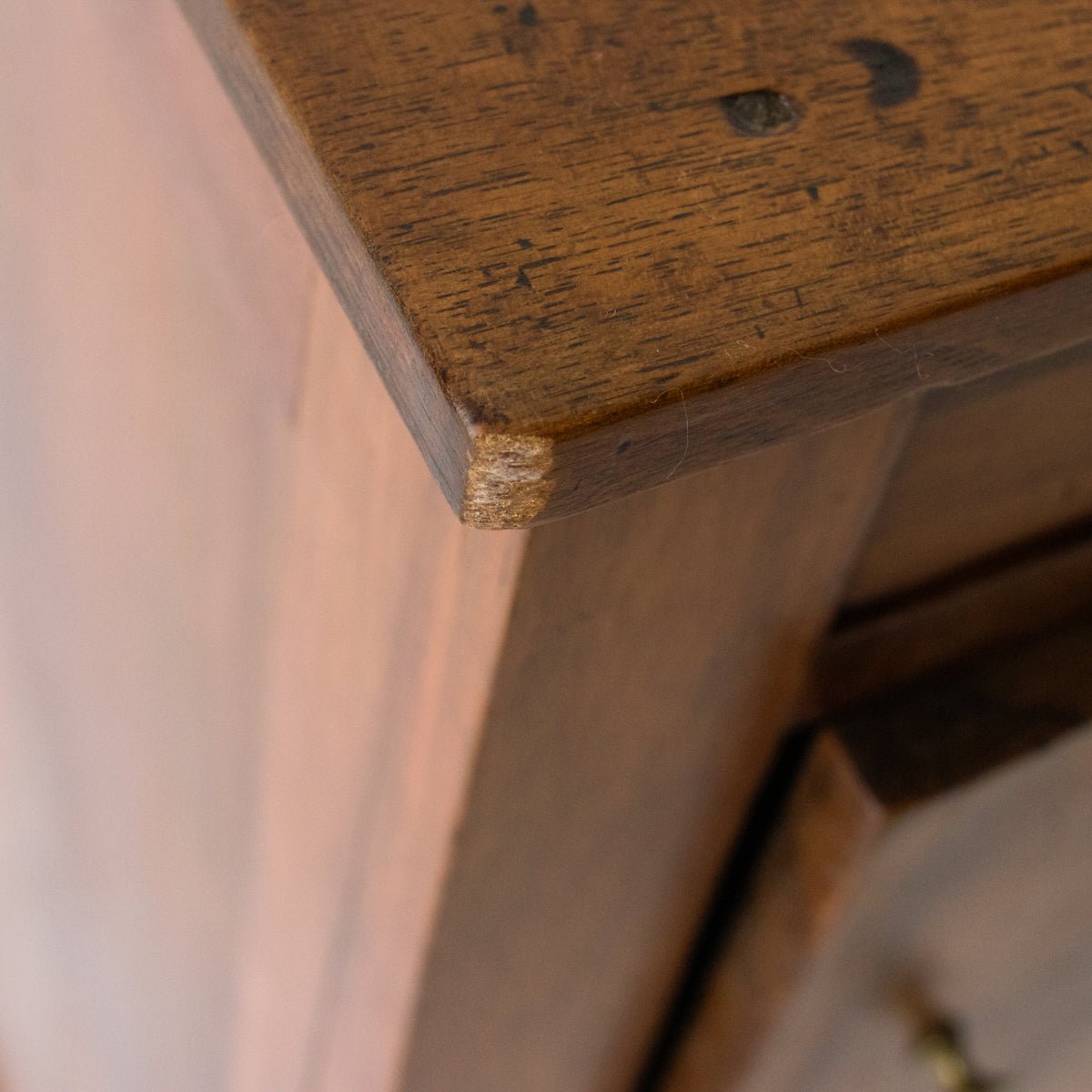 Vintage Bedside Table With Book - Matched Face - elsie green - furniture
