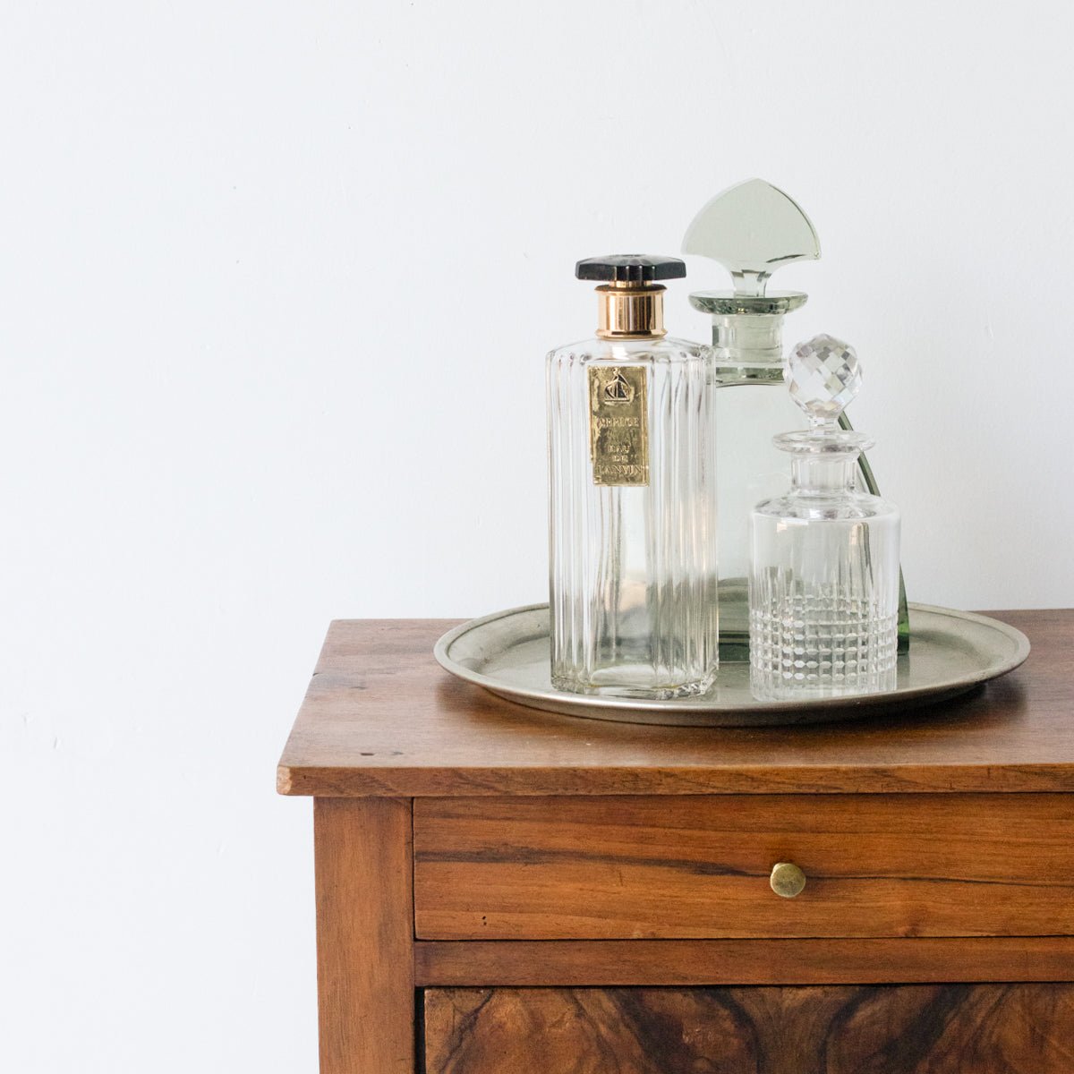 Vintage Bedside Table With Book - Matched Face - elsie green - furniture