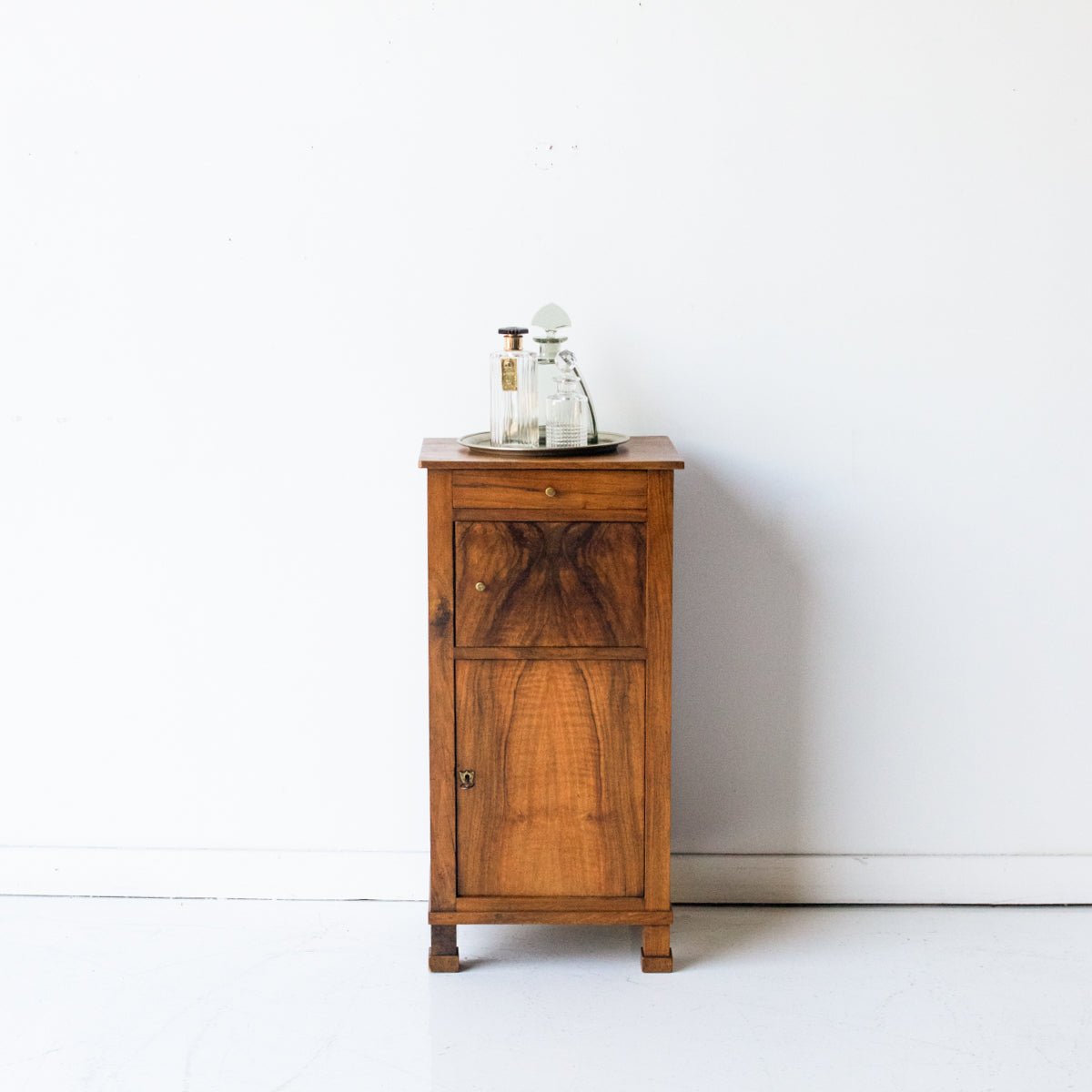 Vintage Bedside Table With Book - Matched Face - elsie green - furniture