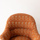 Vintage Block Print Crapaud Chair | Rupa Saffron - elsie green - furniture