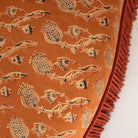 Vintage Block Print Crapaud Chair | Rupa Saffron - elsie green - furniture