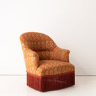Vintage Block Print Crapaud Chair | Rupa Saffron - elsie green - furniture