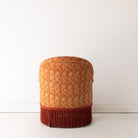 Vintage Block Print Crapaud Chair | Rupa Saffron - elsie green - furniture