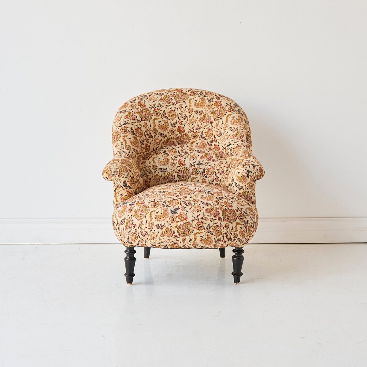 Vintage Block Print Crapaud Chair | Zara - elsie green - furniture