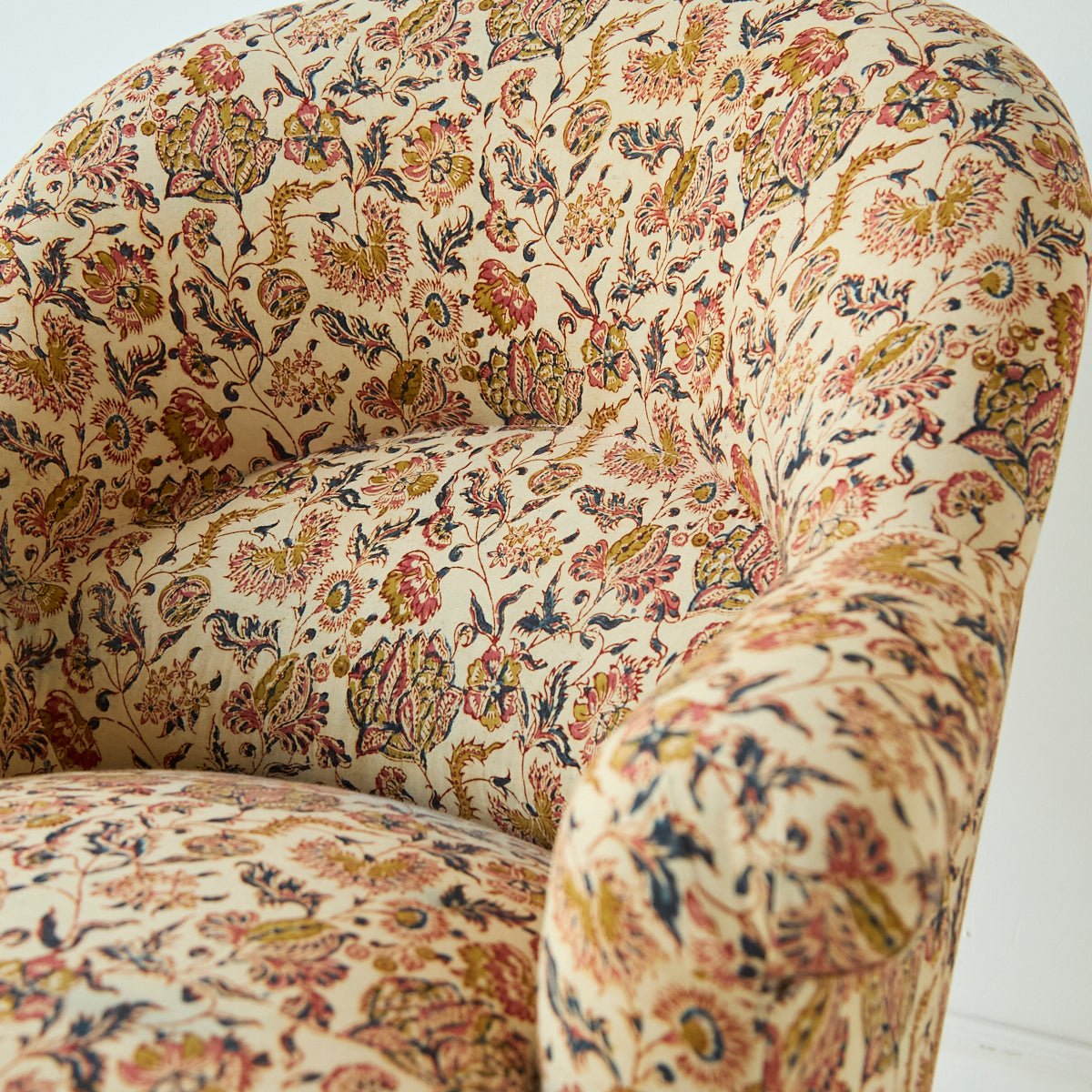 Vintage Block Print Crapaud Chair | Zara - elsie green - furniture