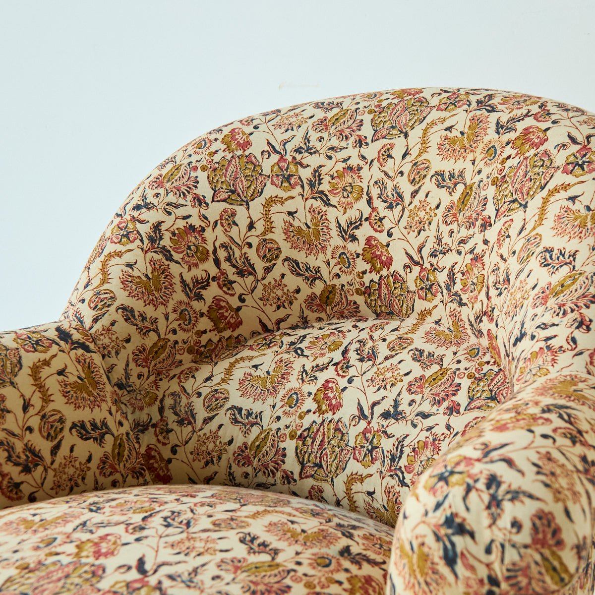 Vintage Block Print Crapaud Chair | Zara - elsie green - furniture