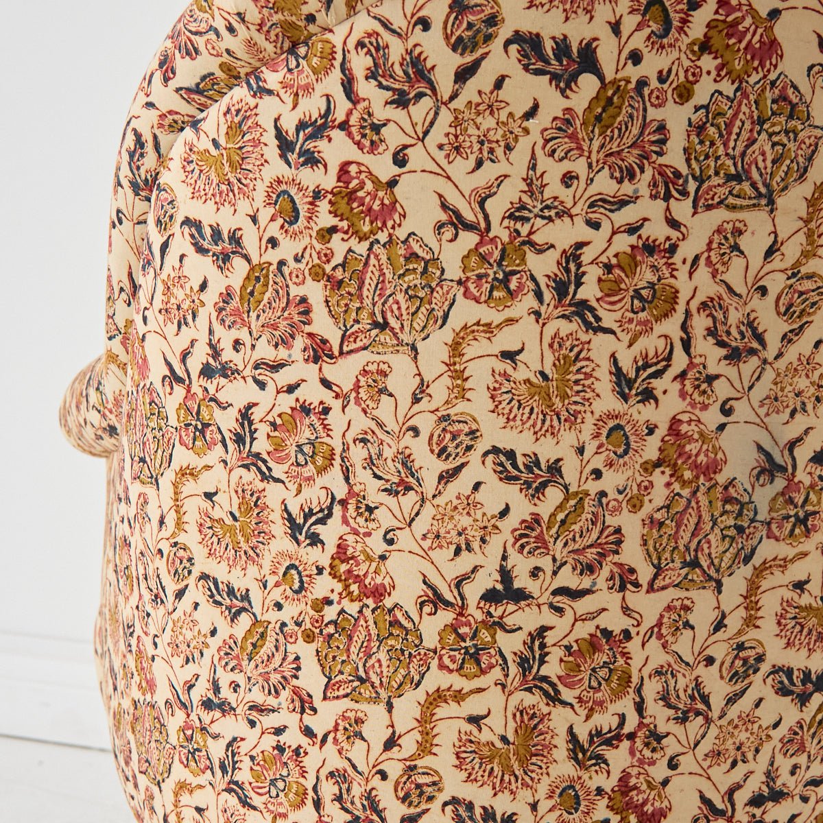 Vintage Block Print Crapaud Chair | Zara - elsie green - furniture