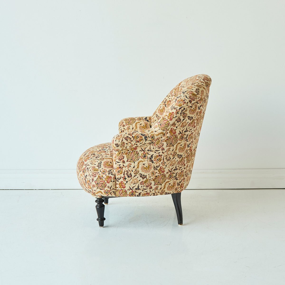 Vintage Block Print Crapaud Chair | Zara - elsie green - furniture