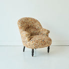 Vintage Block Print Crapaud Chair | Zara - elsie green - furniture