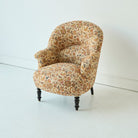 Vintage Block Print Crapaud Chair | Zara - elsie green - furniture