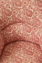 Vintage Block Print Crapaul Chair | Tavi Pink - elsie green - furniture