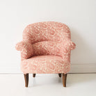 Vintage Block Print Crapaul Chair | Tavi Pink - elsie green - furniture