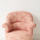 Vintage Block Print Crapaul Chair | Tavi Pink - elsie green - furniture