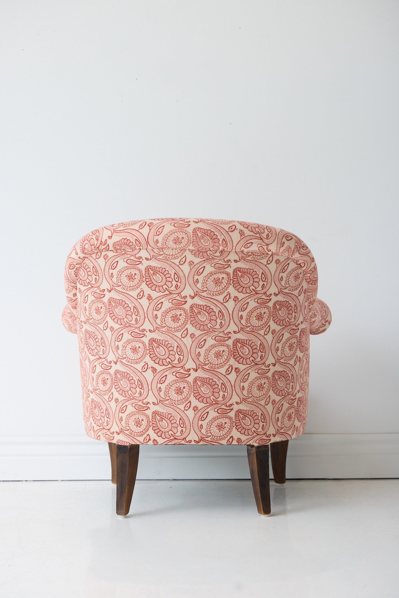 Vintage Block Print Crapaul Chair | Tavi Pink - elsie green - furniture