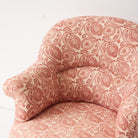Vintage Block Print Crapaul Chair | Tavi Pink - elsie green - furniture