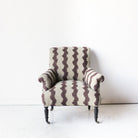 Vintage Bock Print Arm Chair | Valencia Coco - elsie green - Furniture
