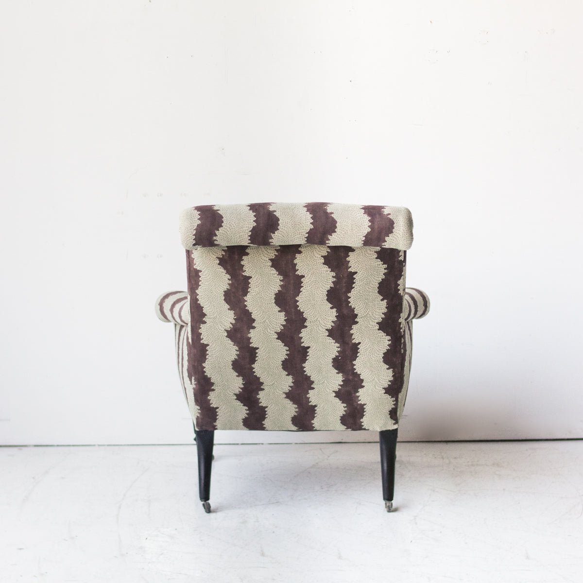 Vintage Bock Print Arm Chair | Valencia Coco - elsie green - Furniture