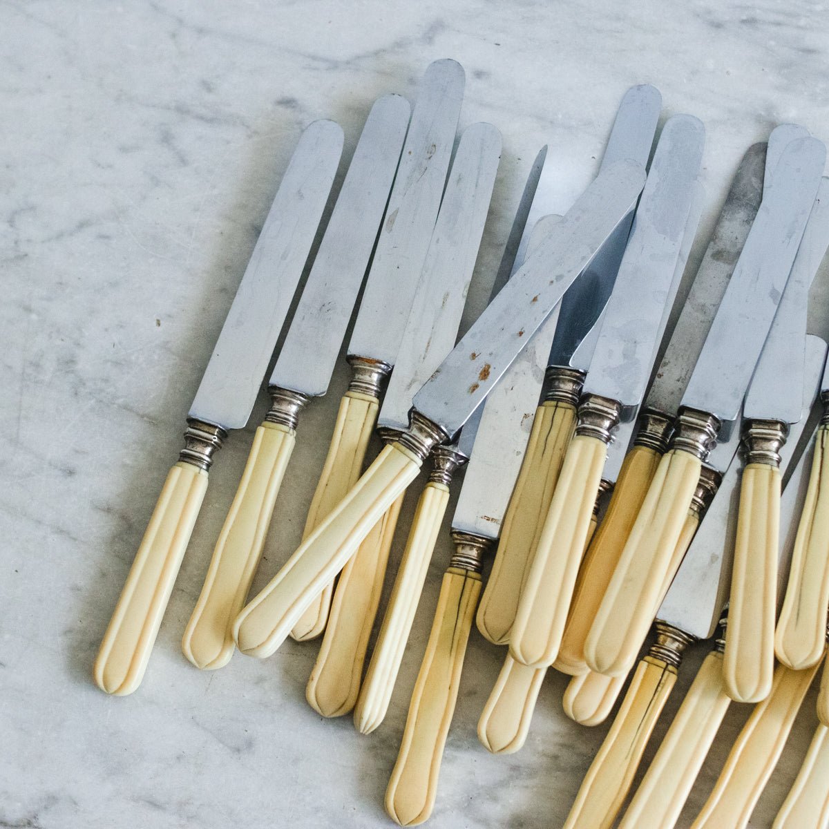 Vintage Bone Knife Set of 6 - elsie green - the french kitchen