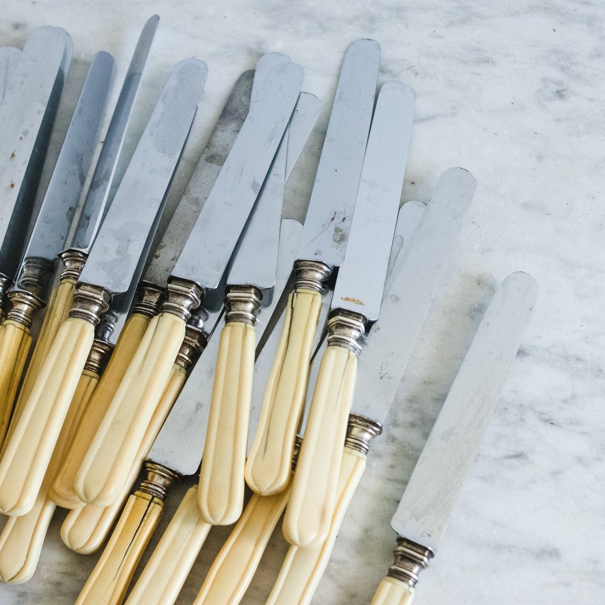 Vintage Bone Knife Set of 6 - elsie green - the french kitchen