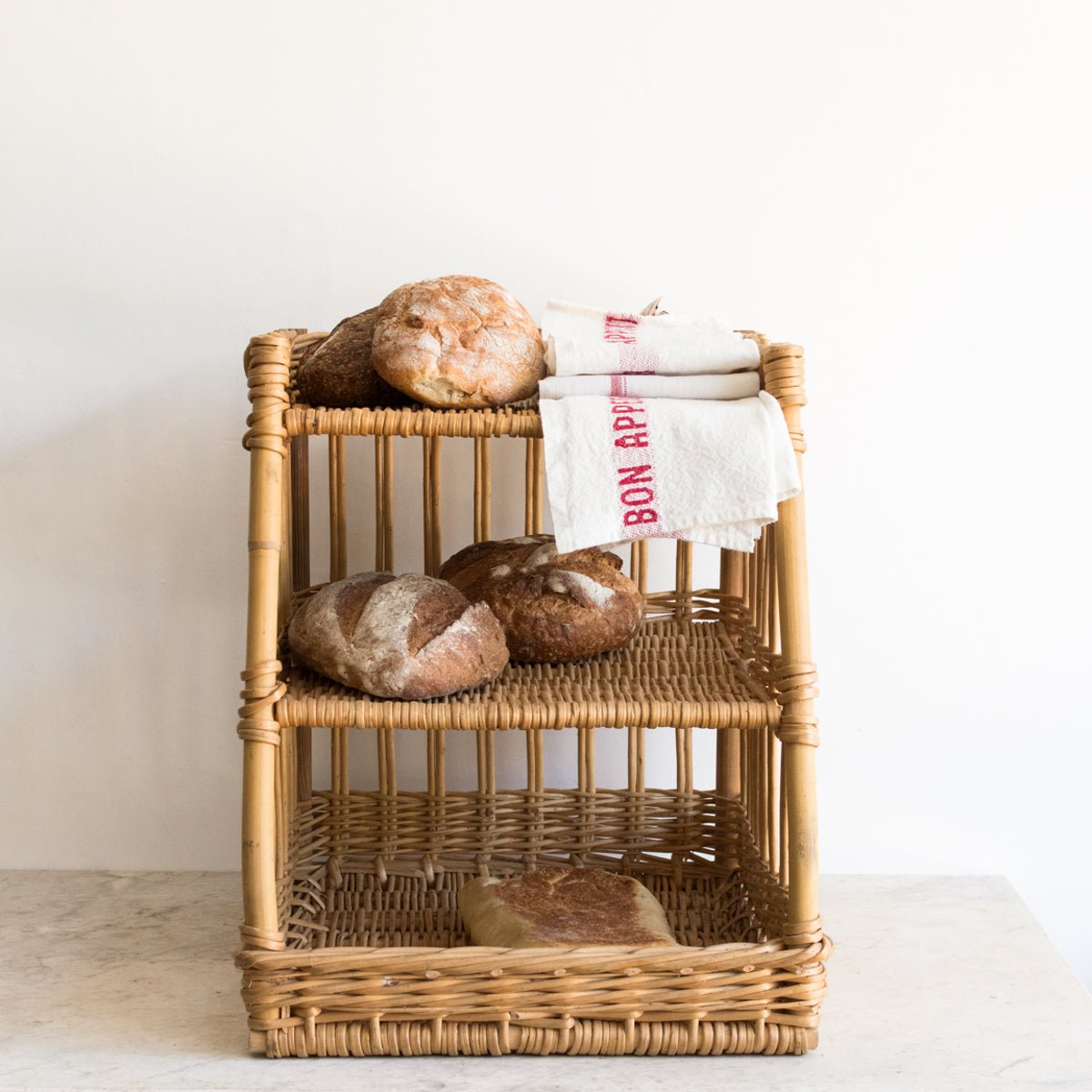 Vintage Boulangerie Basket - elsie green - decor