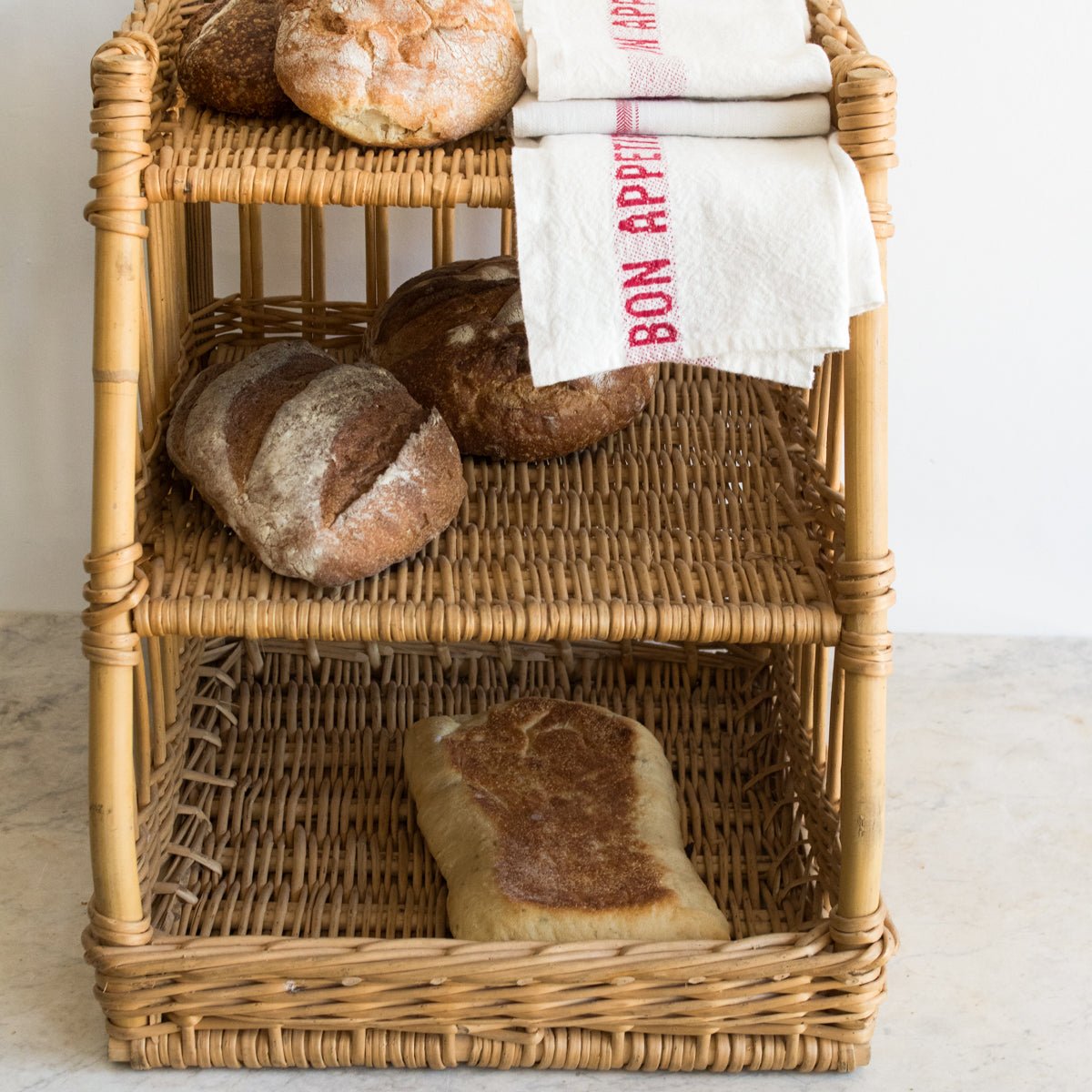 Vintage Boulangerie Basket - elsie green - decor