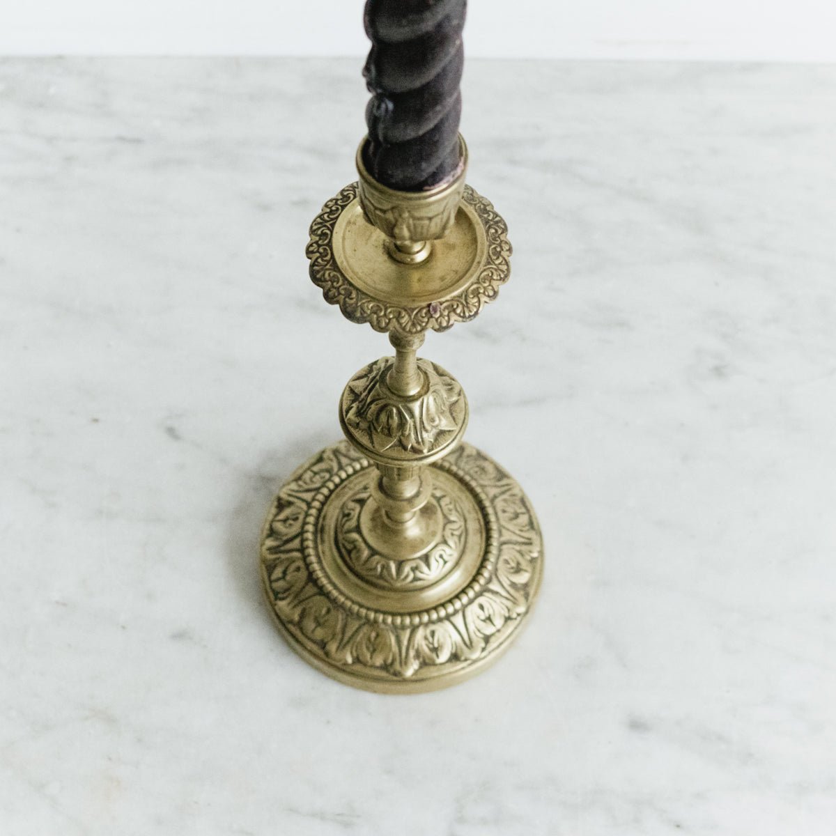 Vintage Brass Candlestick - elsie green - decor