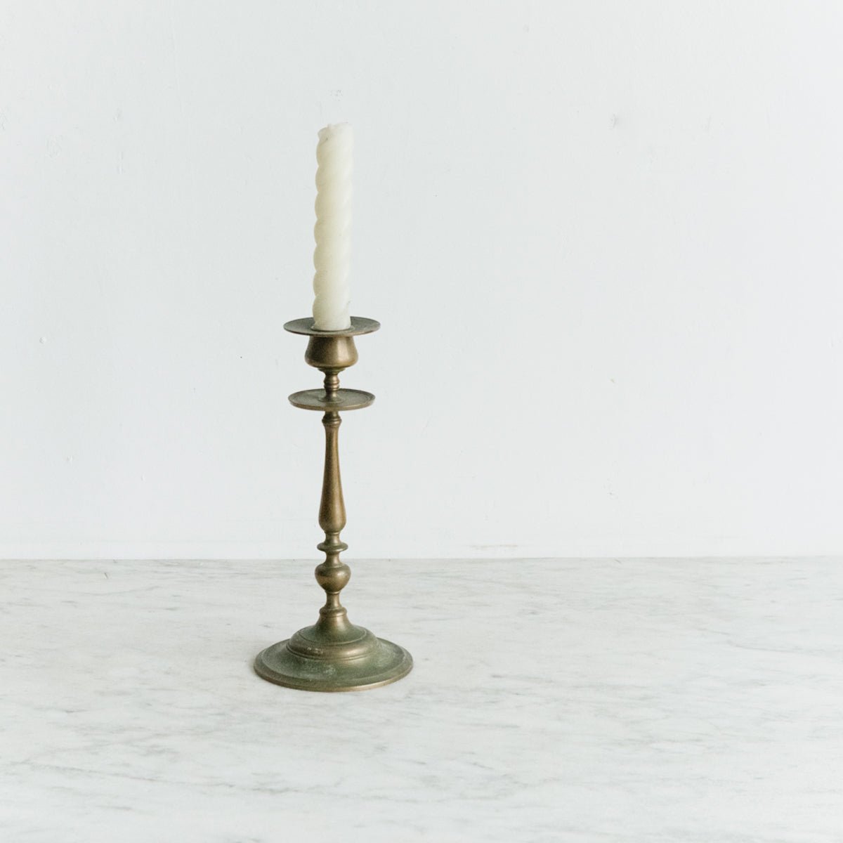 Vintage Brass Candlestick - elsie green - decor