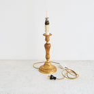 Vintage Brass Candlestick Lamp - elsie green - decor