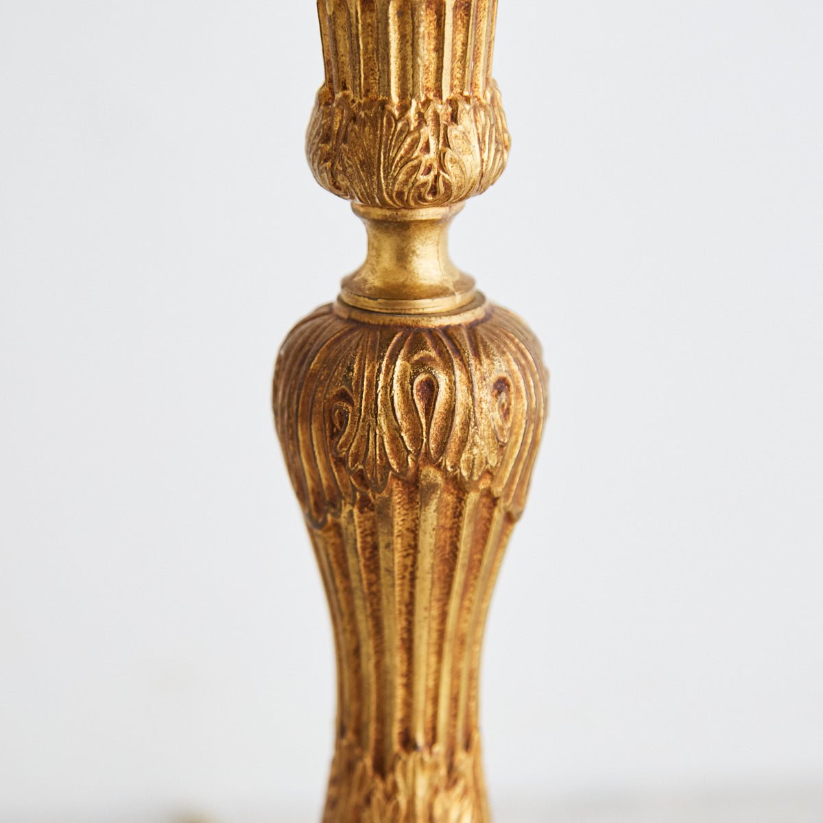 Vintage Brass Candlestick Lamp - elsie green - decor