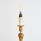 Vintage Brass Candlestick Lamp - elsie green - decor