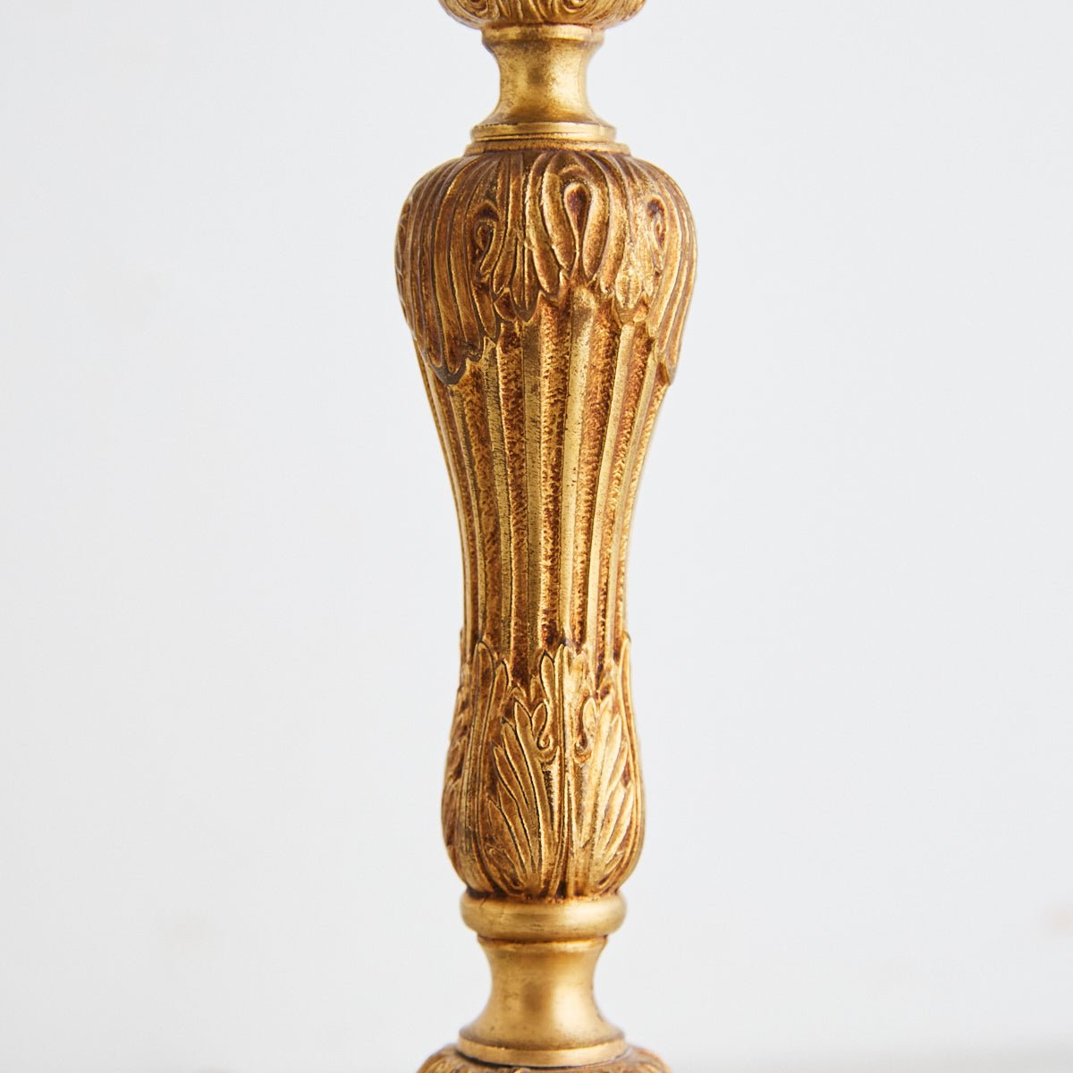 Vintage Brass Candlestick Lamp - elsie green - decor