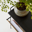 Vintage Brass Magazine Stand - elsie green - decor