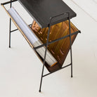 Vintage Brass Magazine Stand - elsie green - decor