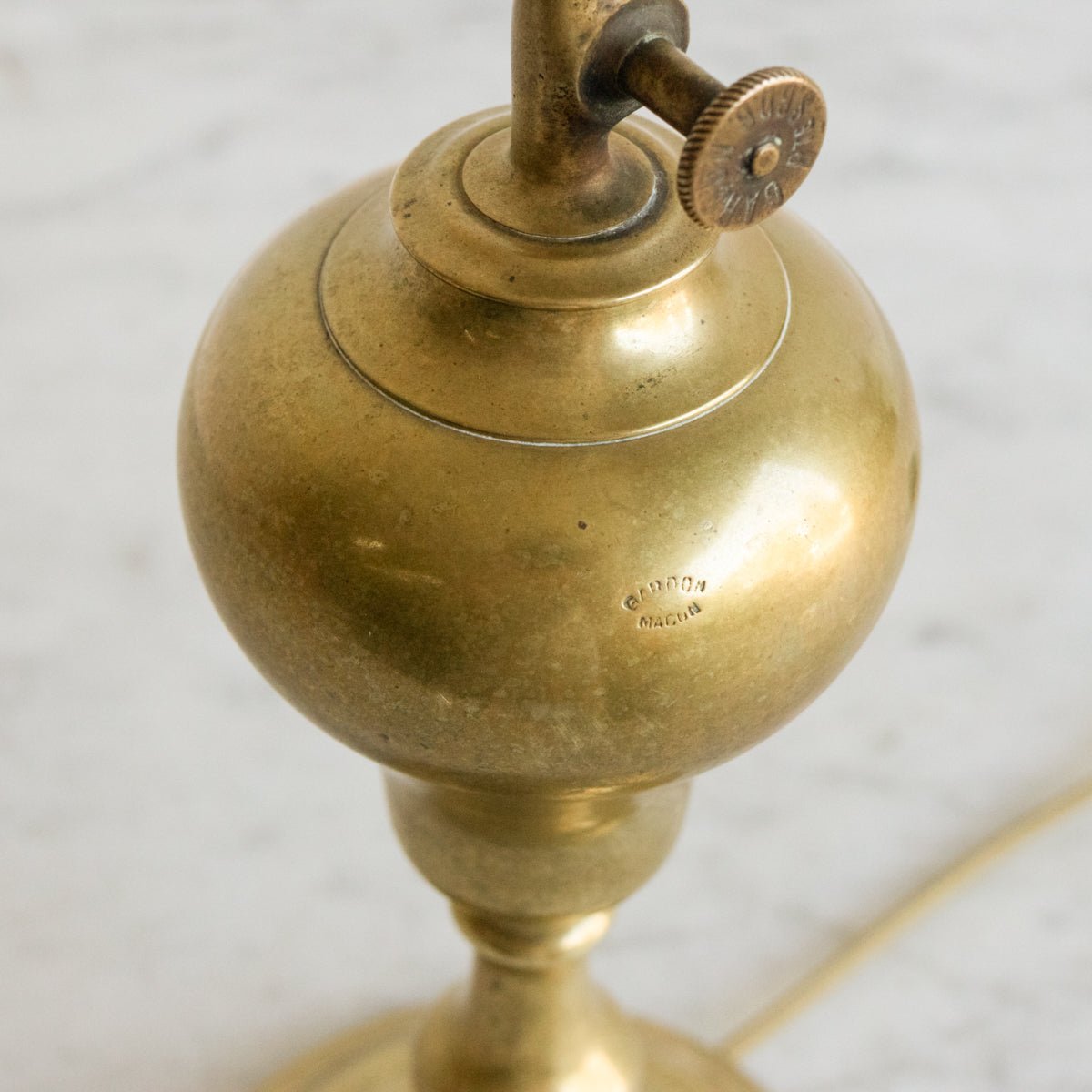 Vintage Burnished Brass Lamp - elsie green - decor
