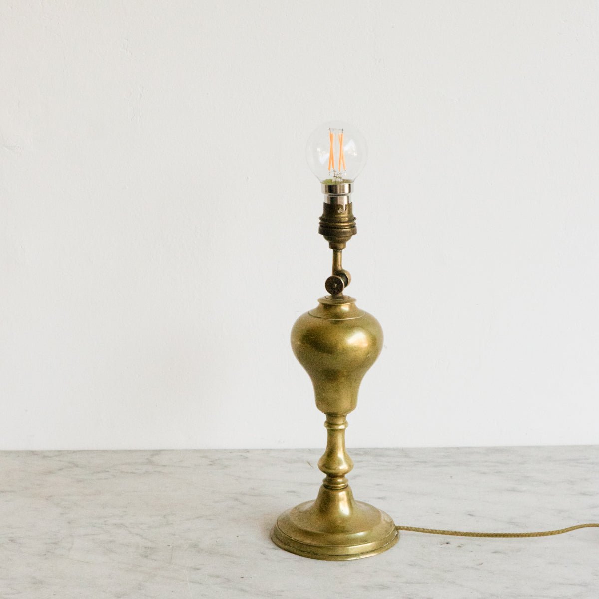 Vintage Burnished Brass Lamp - elsie green - decor