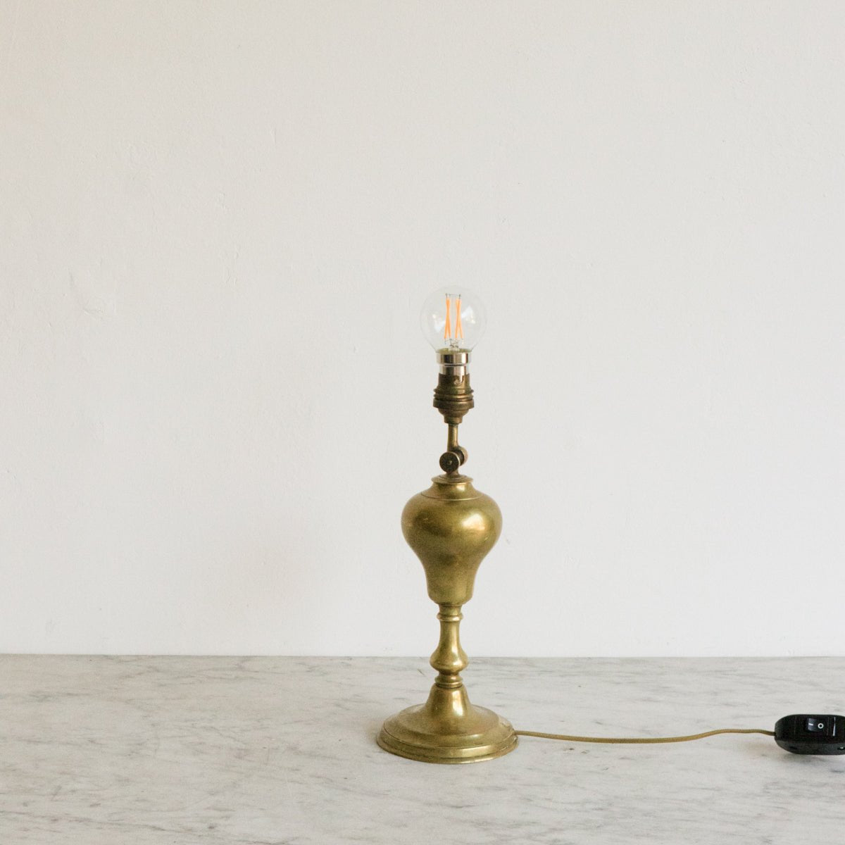 Vintage Burnished Brass Lamp - elsie green - decor