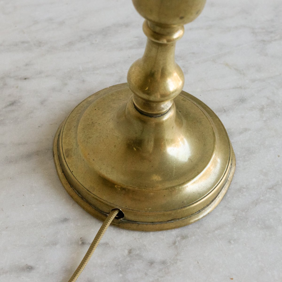 Vintage Burnished Brass Lamp - elsie green - decor